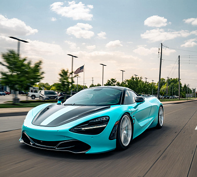 Фото дисков HRE P104 на McLaren 720S