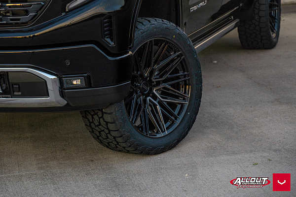 Фото дисков Vossen HF6-5 Черный глянец на GMC Sierra IV