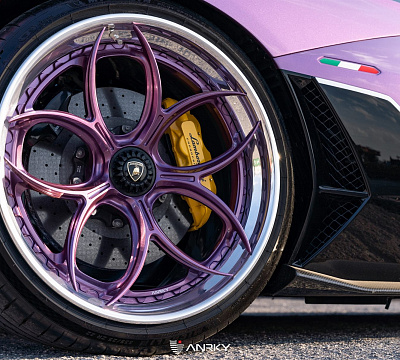 Фото дисков Anrky S3-X0 на Lamborghini Aventador