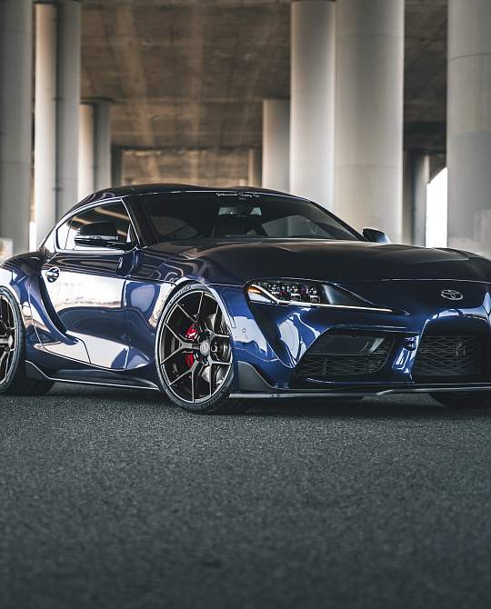 Фото дисков HF-5 Черный сатин на Toyota Supra A90