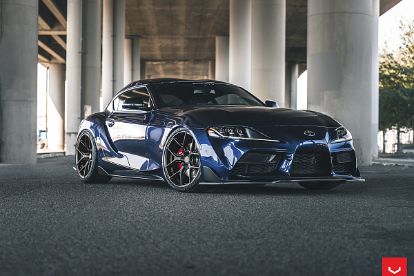 Фото дисков Vossen HF-5 Черный сатин на Toyota Supra A90