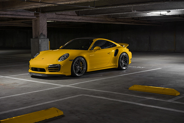 Фото дисков HRE S107 Глянцевый графит на Porsche 911 VII