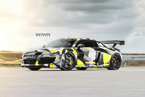 Фото дисков Strasse Wheels S5 Performance Черный сатин на Audi R8 (Typ 42)