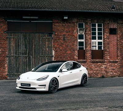 Фото дисков Vossen HF-3 на Tesla Model 3