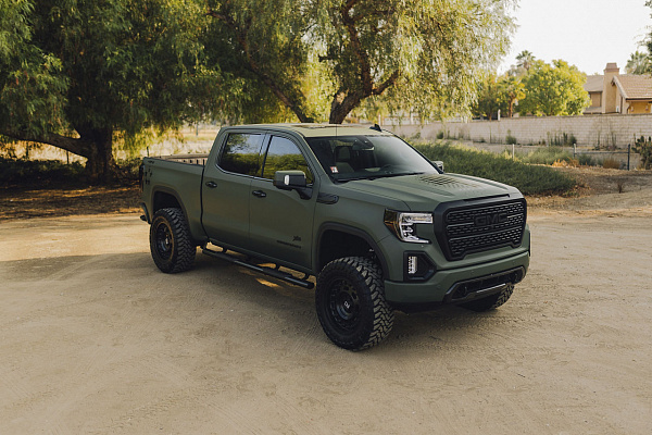 Фото дисков Black Rhino AXLE Черный сатин на GMC Sierra IV