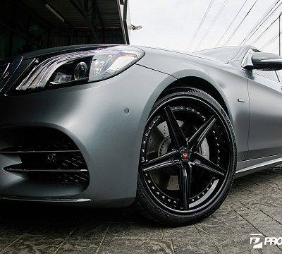 Фото дисков Vossen M-X5 (3-Piece) на Mercedes-Benz S-Class (W222, C217)