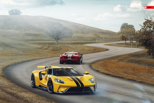Фото дисков Anrky AN33 Черный сатин на Ford GT II
