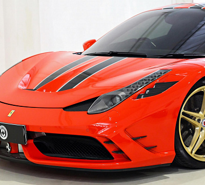 Фото дисков HRE P107 на Ferrari 458