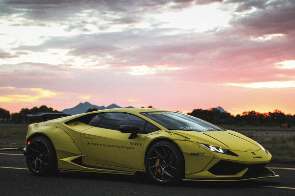 Фото дисков Savini SV67 Сатиновый темный лак на Lamborghini Huracan