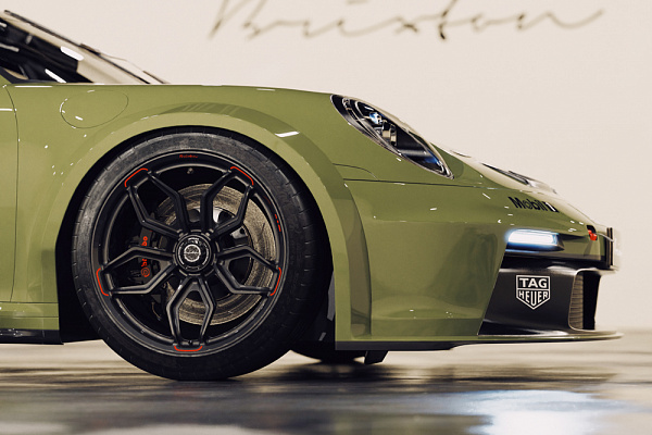 Фото дисков Brixton Forged PF7-RS Сатиновый темный лак на Porsche 911 VII