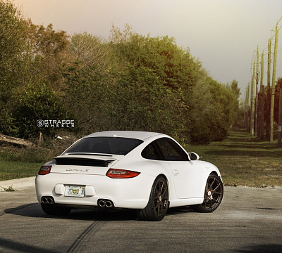Фото дисков Strasse Wheels SM5R Deep Concave Monoblock на Porsche 911 VI