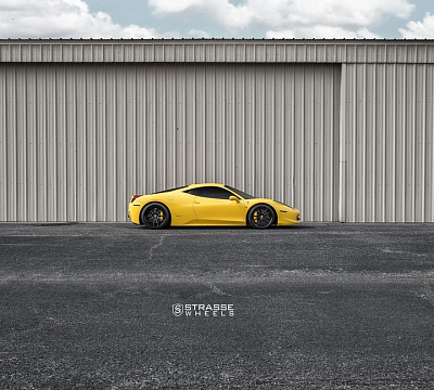 Фото дисков Strasse Wheels SV1 Deep Concave FS на Ferrari 458
