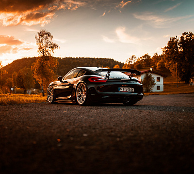 Фото дисков Vossen M-X3 на Porsche Cayman II