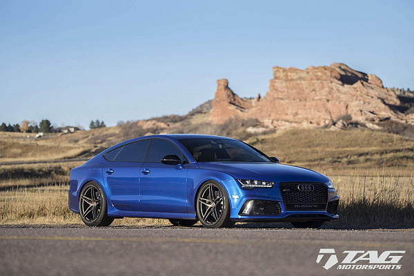 Фото дисков HRE P107 Сатиновая бронза на Audi A/RS 7 (4G)
