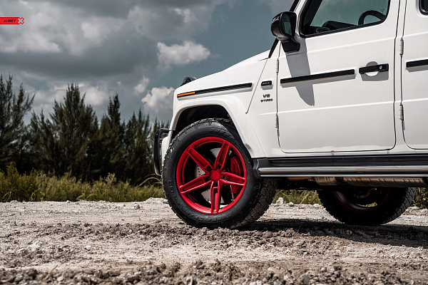 Фото дисков Anrky AN15 Красный сатин на Mercedes-Benz G-Class III