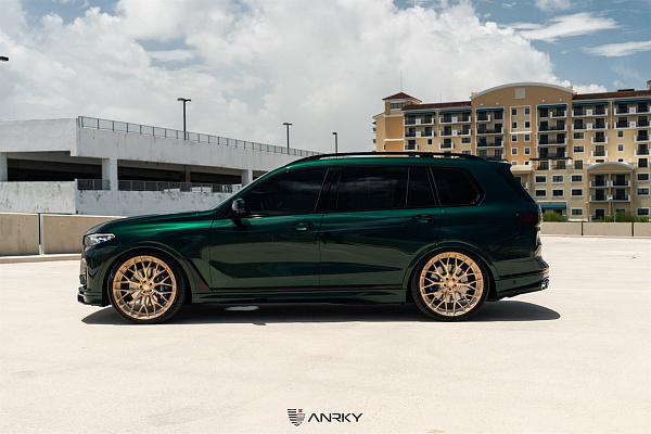 Фото дисков Anrky AN20 Сатиновая шампань на BMW X7 (G07)