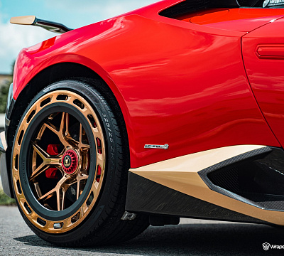 Фото дисков Brixton Forged PF7 Aerotech на Lamborghini Huracan