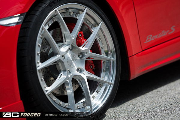 Фото дисков BC Forged HCA381 Глянцевый лак на Porsche Boxster III