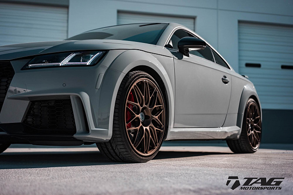 Фото дисков HRE RC100 Сатиновая бронза на Audi TT (8S)