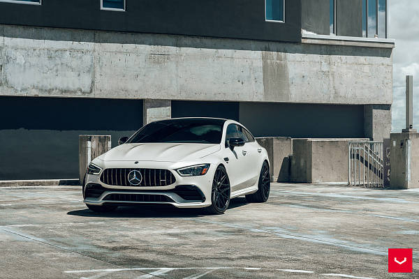 Фото дисков Vossen HF-7 Черный сатин на Mercedes-Benz AMG GT I