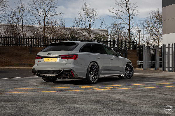 Фото дисков Vossen HF-2 Черный глянец на Audi A/RS 6 (C8)