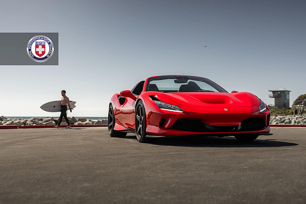 Фото дисков HRE 305 GTS Сатиновая бронза на Ferrari F8