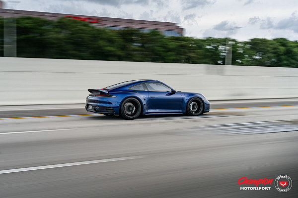Фото дисков Vossen RS92 Черный сатин на Porsche 911 VIII