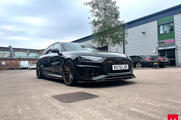 Фото дисков Vossen HF-4T Глянцевая бронза на Audi A/S/RS 4 (B9)