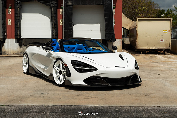 Фото дисков Anrky AN27 Белый глянец на McLaren 720S