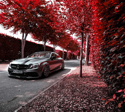 Фото дисков Vossen HF-2 на Mercedes-Benz C-Class (W205)