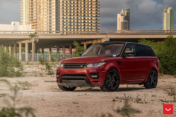 Фото дисков Vossen HF-1 Черный глянец на Land Rover Range Rover Sport II
