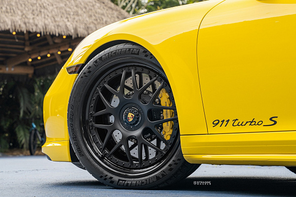 Фото дисков Strasse Wheels SV8 Performance Черный матовый на Porsche 911 VII