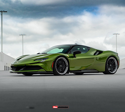 Фото дисков HRE S107SC на Ferrari SF90