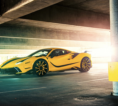 Фото дисков Savini SV50 на Ferrari 488