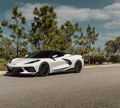 Фото дисков Vossen HF-7 на Chevrolet Corvette C8