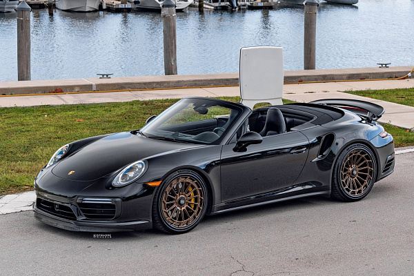 Фото дисков Strasse Wheels SV15FF Deep Concave FS Сатиновая бронза на Porsche 911 VII