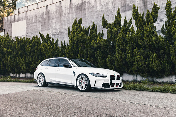 Фото дисков Brixton Forged FDE03 Белый глянец на BMW 3/M3 (G2x/G80)