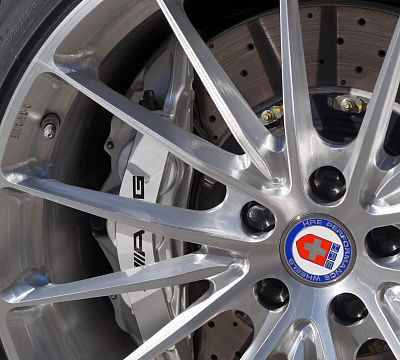 Фото дисков HRE P103 на Mercedes-Benz SL (R230)