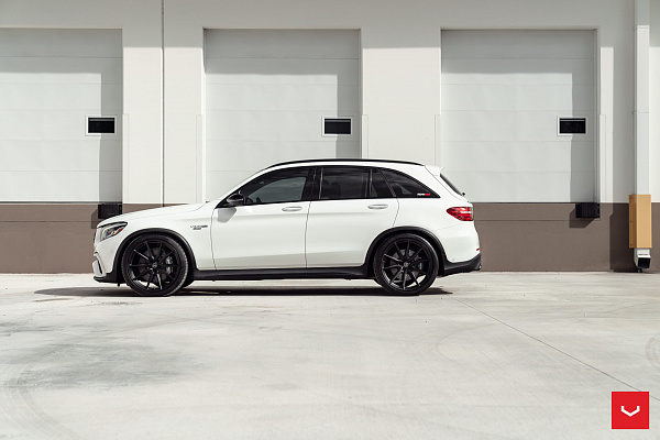 Фото дисков Vossen HF-3 Черный сатин на Mercedes-Benz GLC (X253, C253)
