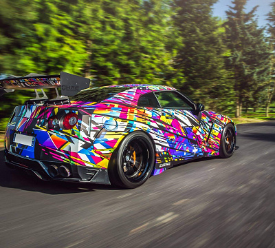 Фото дисков HRE S101 на Nissan GT-R