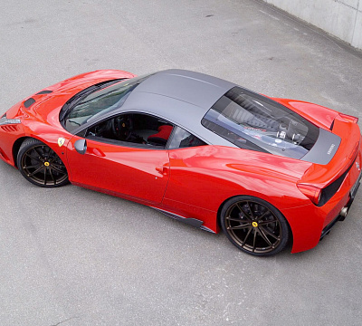 Фото дисков HRE P104 на Ferrari 458