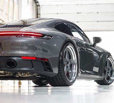 Фото дисков HRE 527 на Porsche 911 VIII