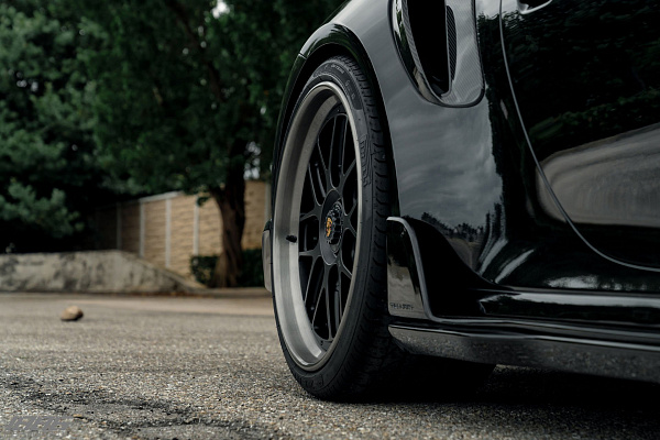 Фото дисков 1886 Wheels S007 Черный сатин на Porsche 911 VIII