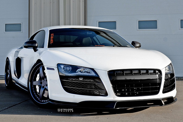 Фото дисков Strasse Wheels S5 Signature Черный сатин на Audi R8 (Typ 42)