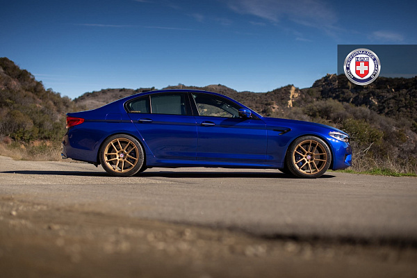 Фото дисков HRE RC104 Сатиновое золото на BMW 5/M5 (G30/F90)