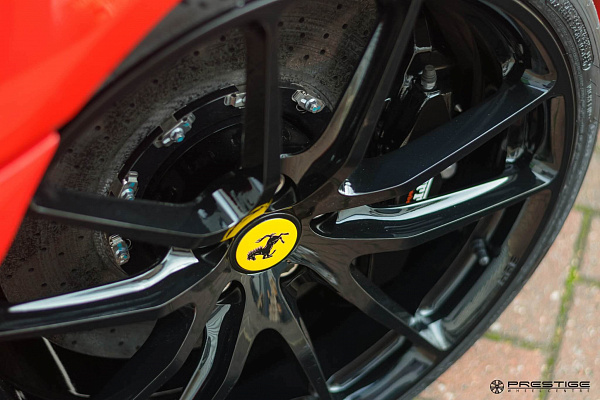 Фото дисков HRE P104 Черный глянец на Ferrari F430