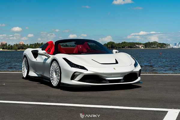Фото дисков Anrky RS7.3 Белый сатин на Ferrari F8