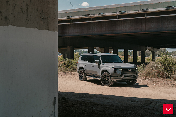 Фото дисков Vossen HF6-3 Черный сатин на Lexus GX II
