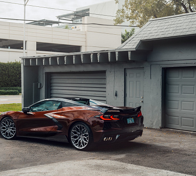 Фото дисков Vossen HF-2 на Chevrolet Corvette C8
