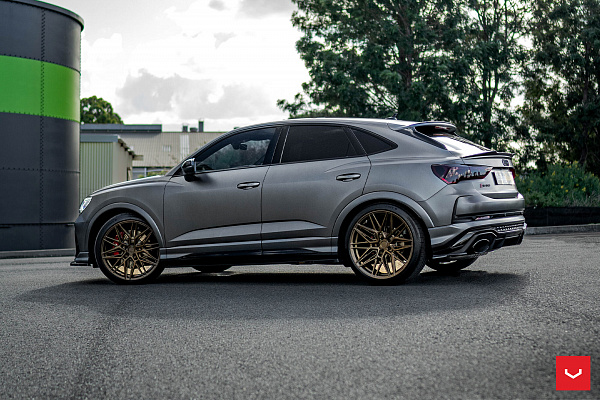 Фото дисков Vossen HF-7 Сатиновое темное золото на Audi Q3 (F3)